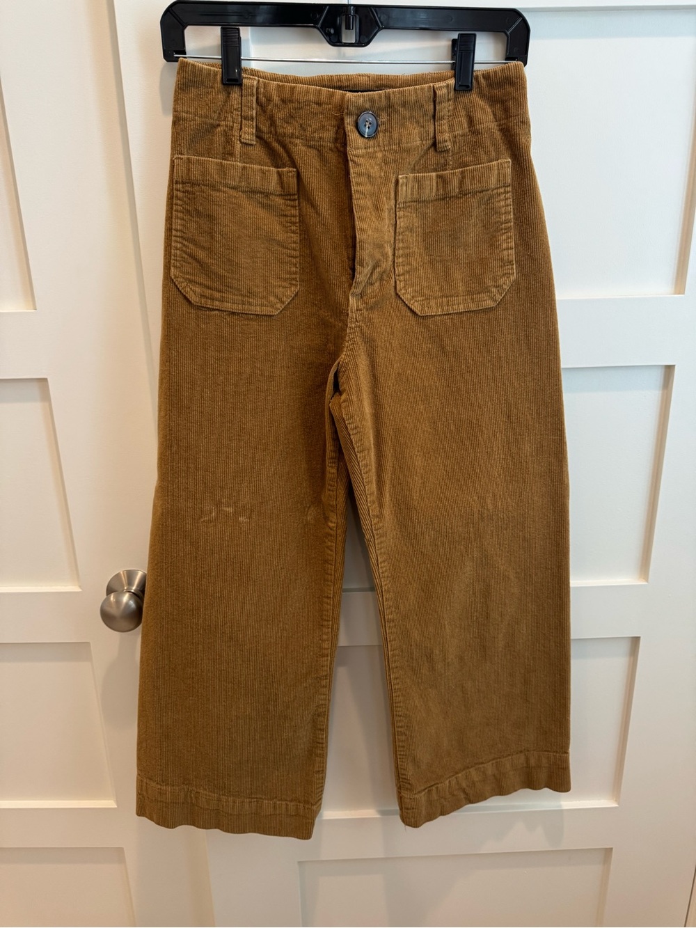 Velvet Heart Corduroy Wide-Leg Pants in Camel Brown